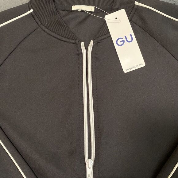 GU GLOBAL Women’s Black Track Jacket Size Large NWT - Picture 3 of 8